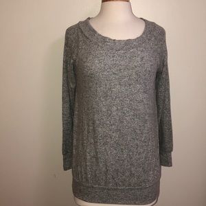 Gray long sleeve cuddle soft sweatshirt